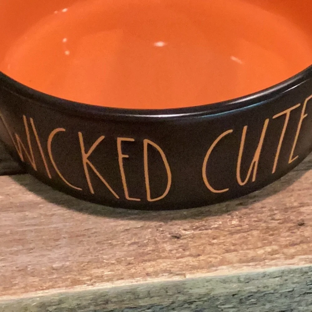 Rae Dunn WICKED CUTE Halloween Pet Bowl